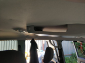 Консоль потолочная для установки р/c УАЗ Патриот 2019, без выреза под р/с, с карманом, серая
